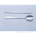 Hot sell korean style stainless steel chopsticks and spoon